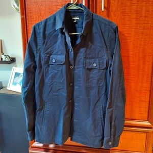 Express Men's Trucker Jacket, XS, Navy Blue, 100% Cotton, Shirt Jacket